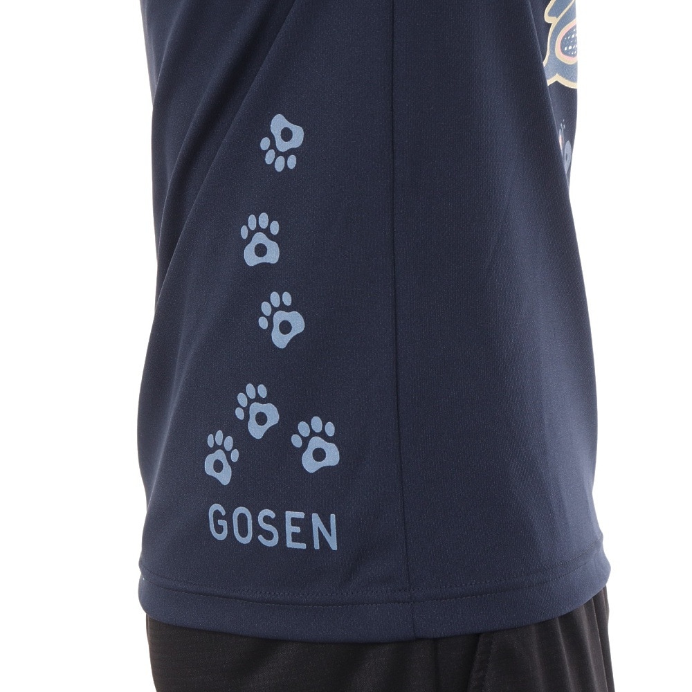 ゴーセン（GOSEN）（メンズ）pochaneco ぽちゃ猫 Tシャツ Sサイズ J24X0117S