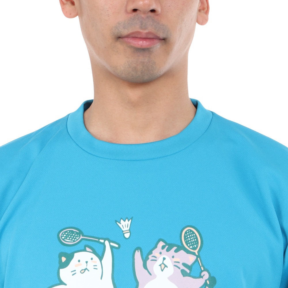 ゴーセン（GOSEN）（メンズ）pochaneco ぽちゃ猫 Tシャツ Lサイズ J24X0118L