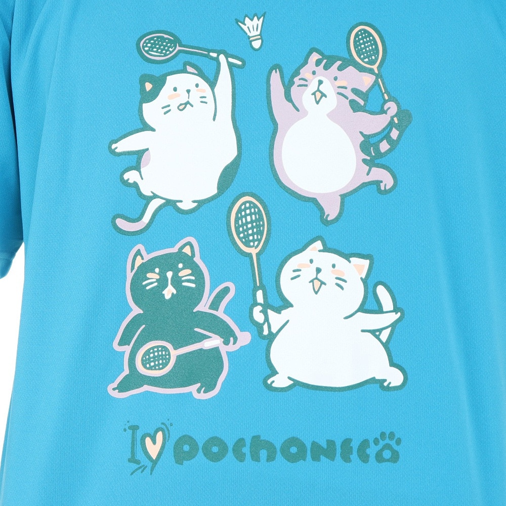 ゴーセン（GOSEN）（メンズ）pochaneco ぽちゃ猫 Tシャツ Lサイズ J24X0118L