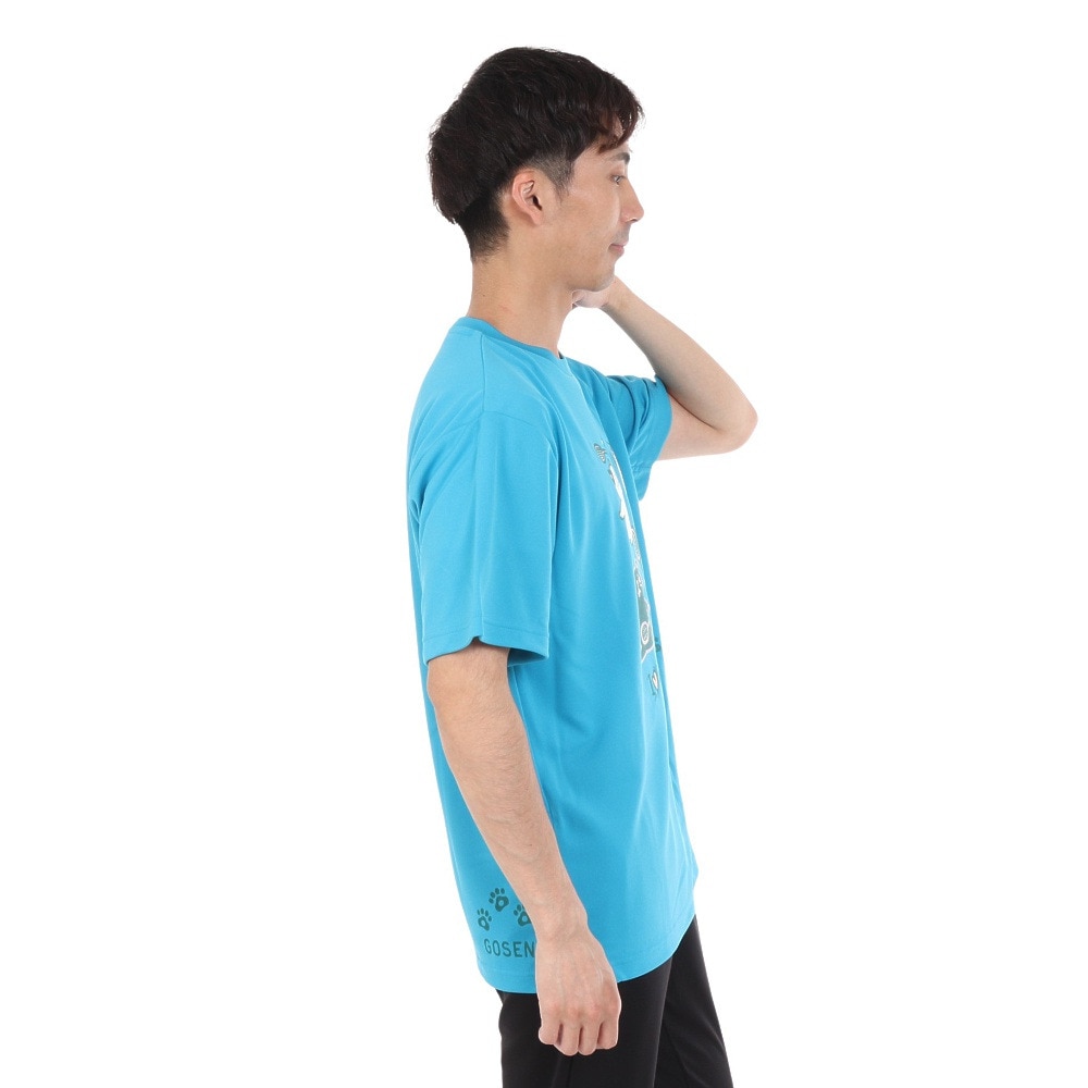 ゴーセン（GOSEN）（メンズ）pochaneco ぽちゃ猫 Tシャツ LLサイズ J24X0118LL