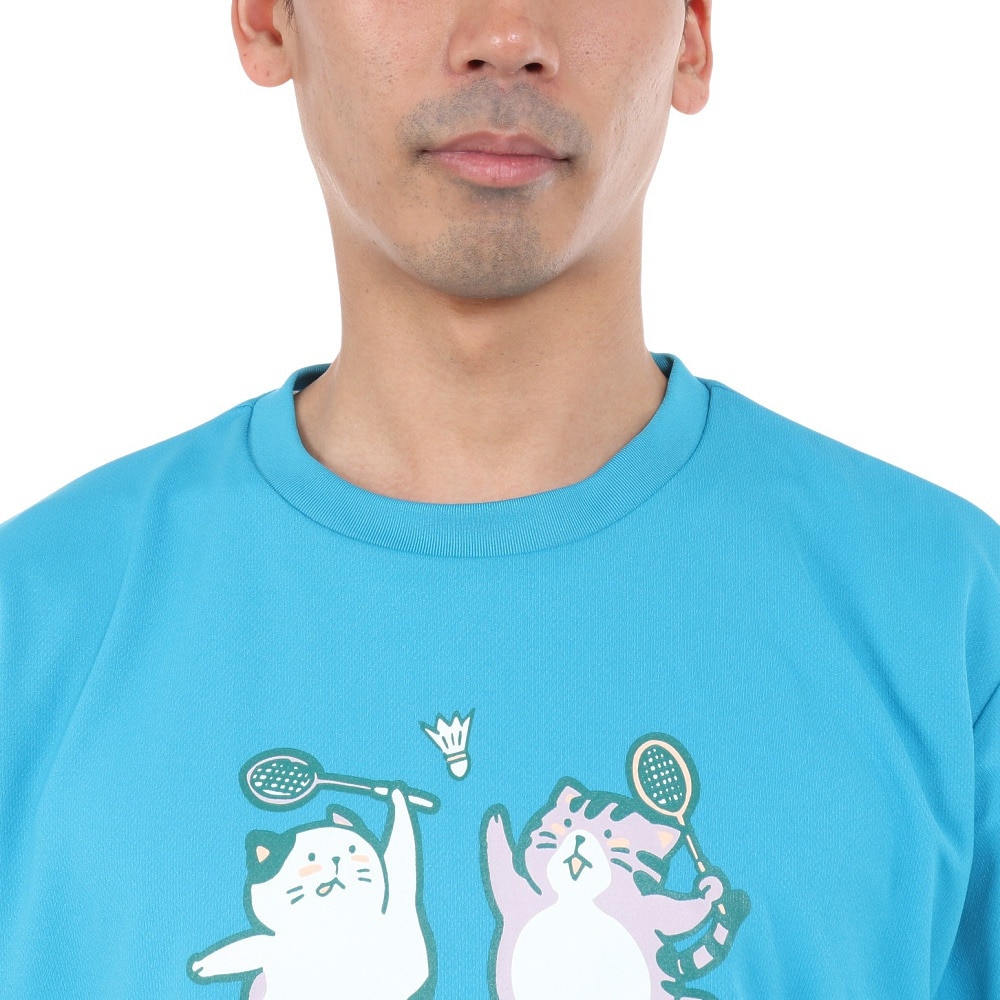 ゴーセン（GOSEN）（メンズ）pochaneco ぽちゃ猫 Tシャツ LLサイズ J24X0118LL