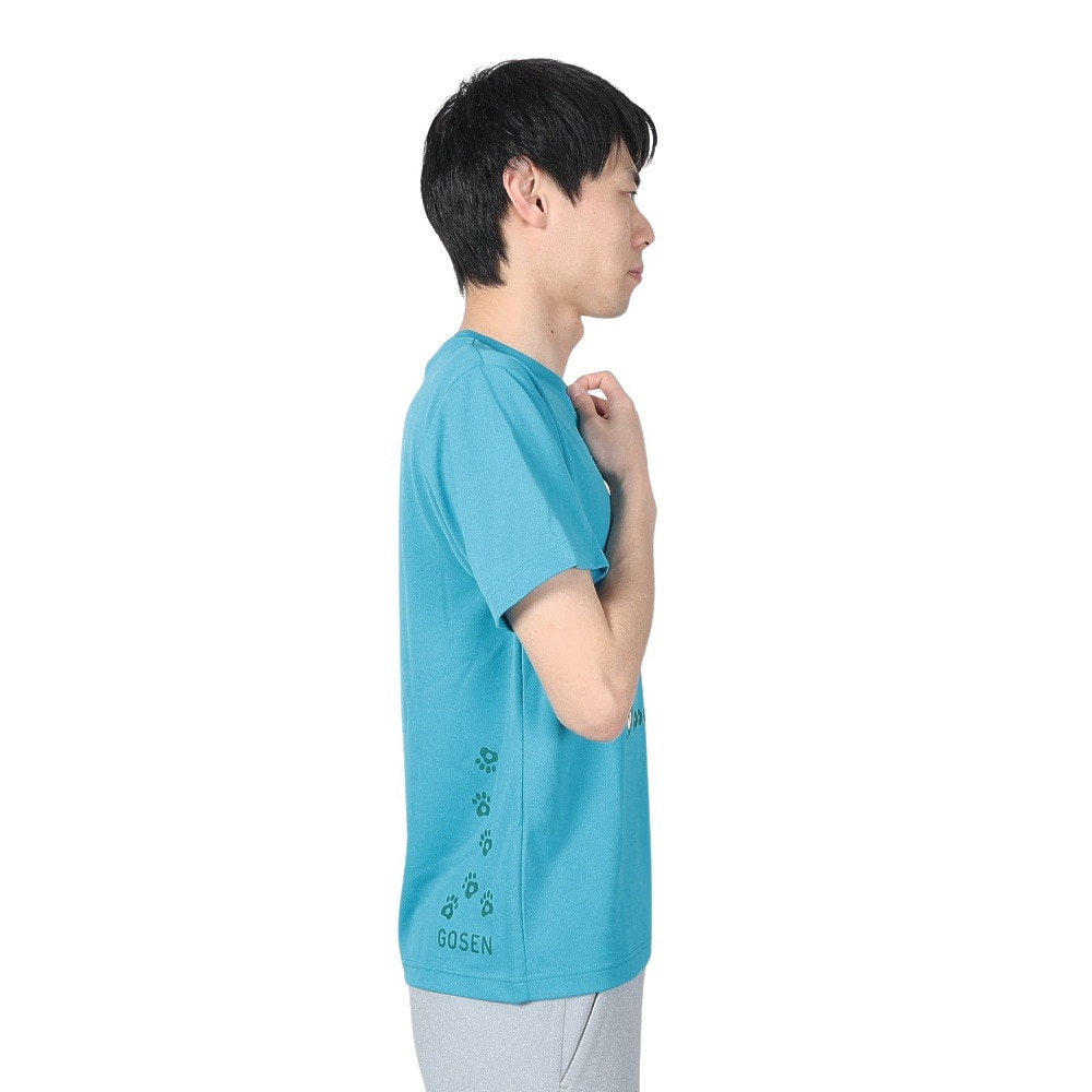 ゴーセン（GOSEN）（メンズ、レディース）pochaneco ぽちゃ猫 Tシャツ Mサイズ J24X0118M