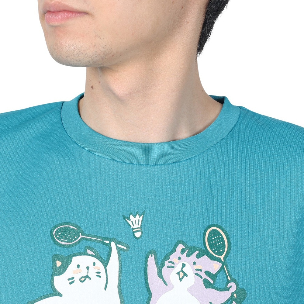 ゴーセン（GOSEN）（メンズ、レディース）pochaneco ぽちゃ猫 Tシャツ Mサイズ J24X0118M