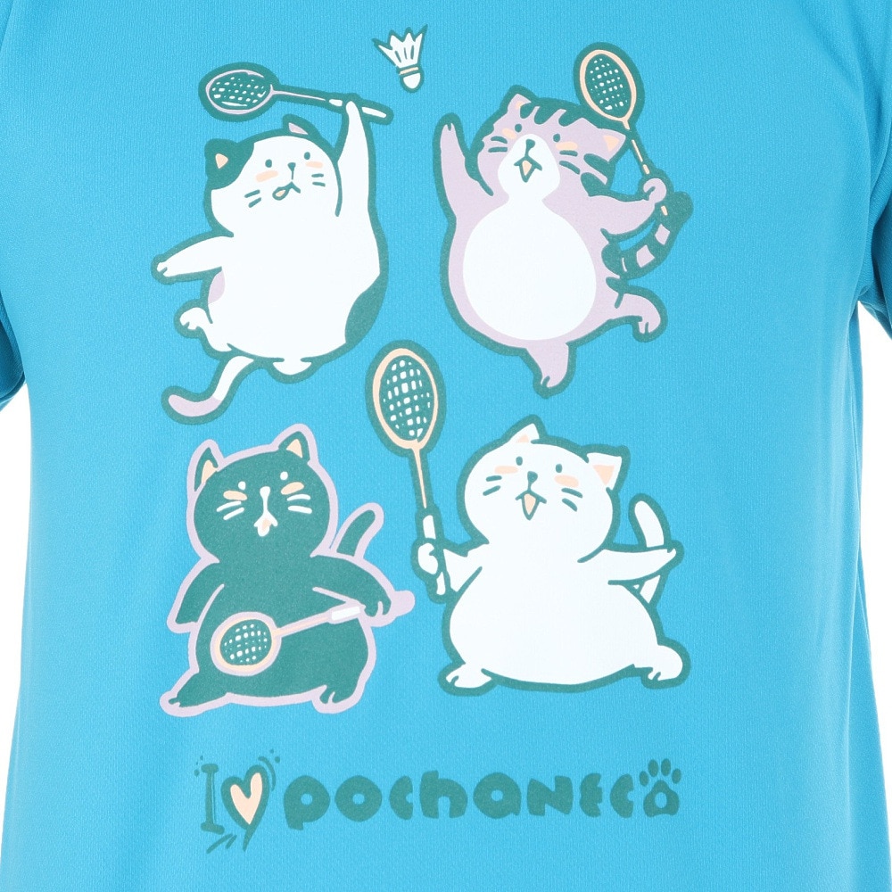 ゴーセン（GOSEN）（メンズ）pochaneco ぽちゃ猫 Tシャツ Sサイズ J24X0118S