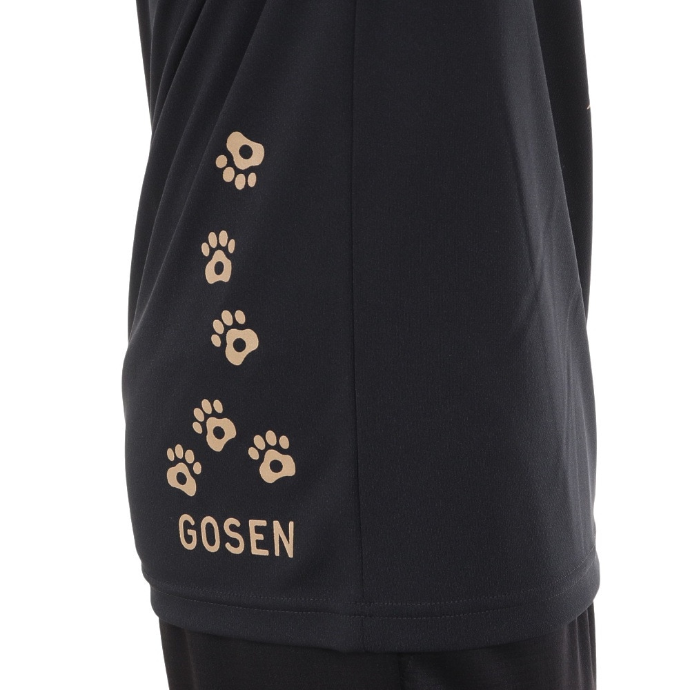 ゴーセン（GOSEN）（メンズ、レディース）pochaneco ぽちゃ猫 半袖Tシャツ Lサイズ J24X0139L