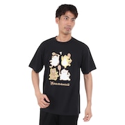 ゴーセン（GOSEN）（メンズ、レディース）pochaneco ぽちゃ猫 半袖Tシャツ Lサイズ J24X0139L