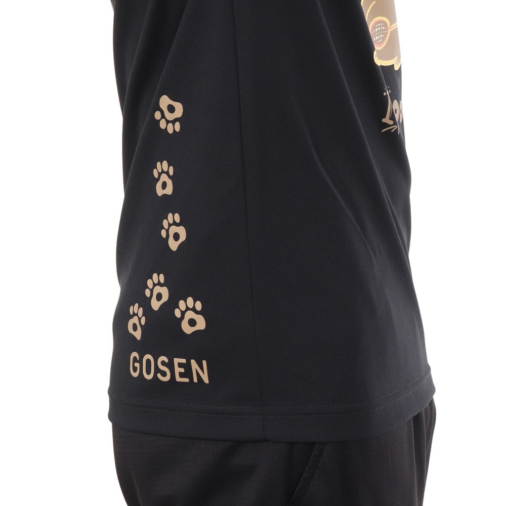 ゴーセン（GOSEN）（メンズ、レディース）pochaneco ぽちゃ猫 半袖Tシャツ Sサイズ J24X0139S
