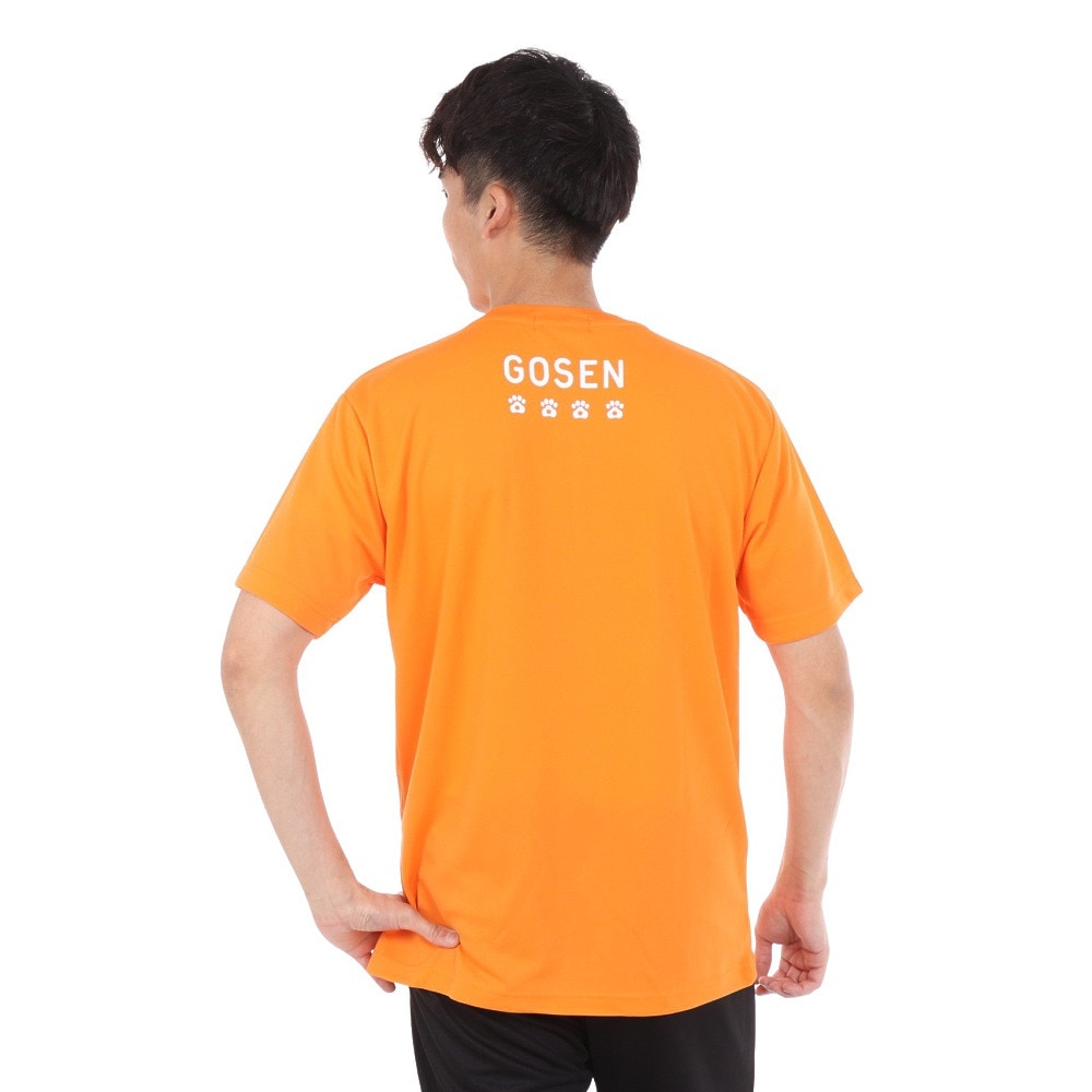 ゴーセン（GOSEN）（メンズ）pochaneco ぽちゃ猫 Tシャツ Lサイズ J24X0221L