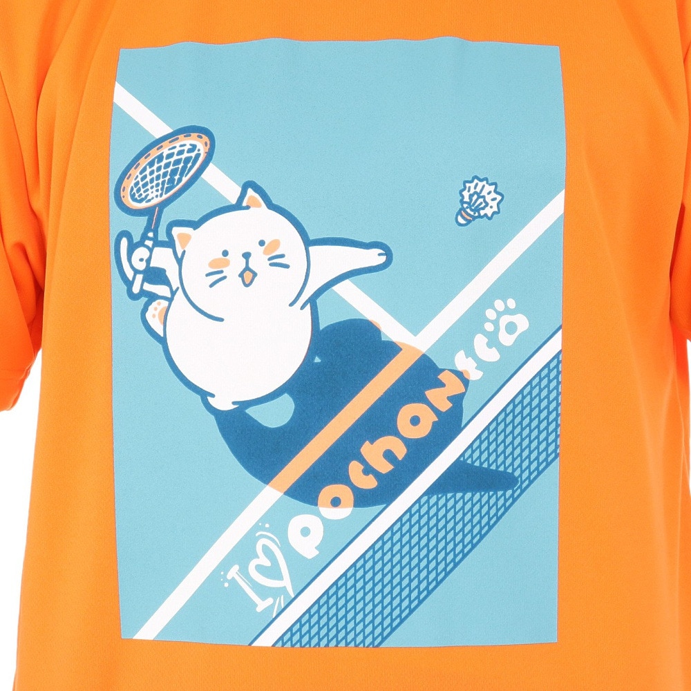 ゴーセン（GOSEN）（メンズ）pochaneco ぽちゃ猫 Tシャツ Lサイズ J24X0221L