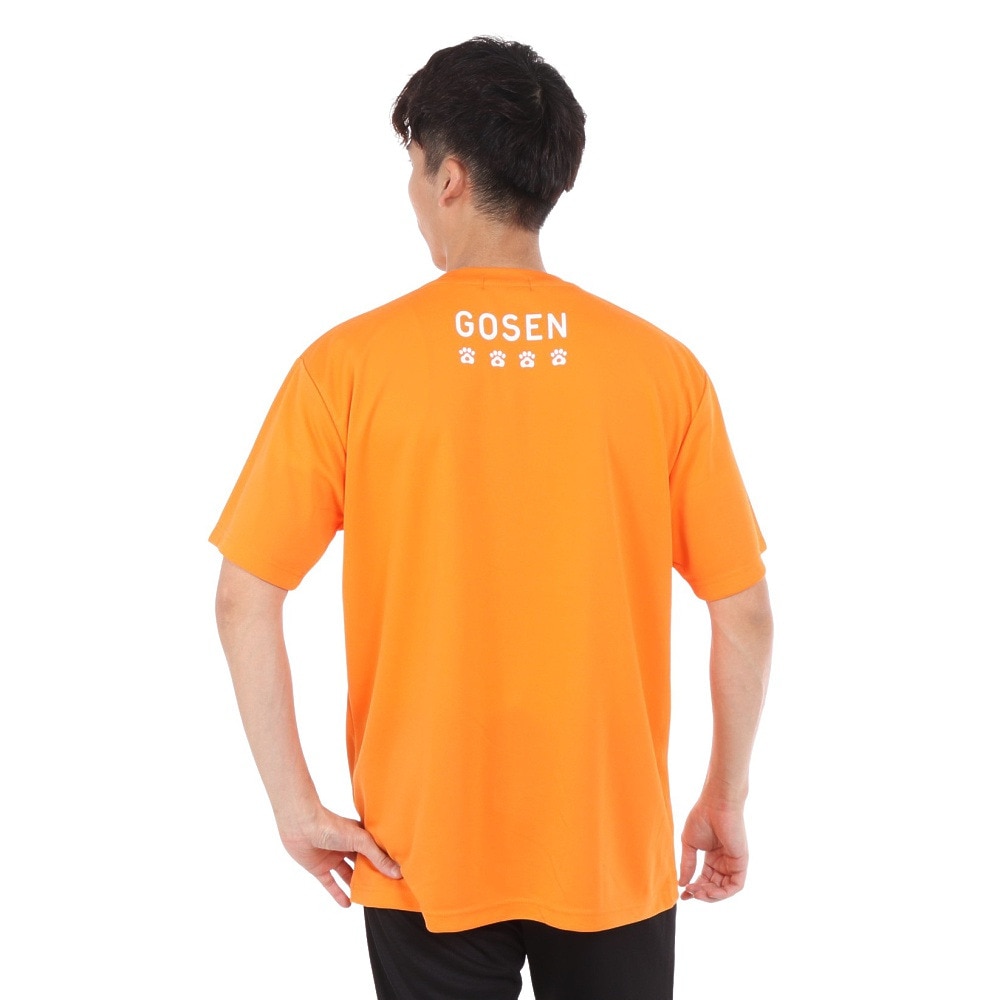 ゴーセン（GOSEN）（メンズ）pochaneco ぽちゃ猫 Tシャツ LLサイズ J24X0221LL