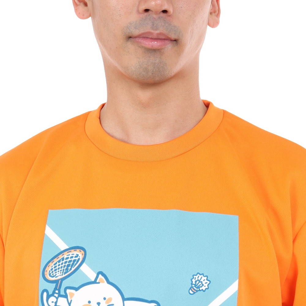 ゴーセン（GOSEN）（メンズ）pochaneco ぽちゃ猫 Tシャツ LLサイズ J24X0221LL