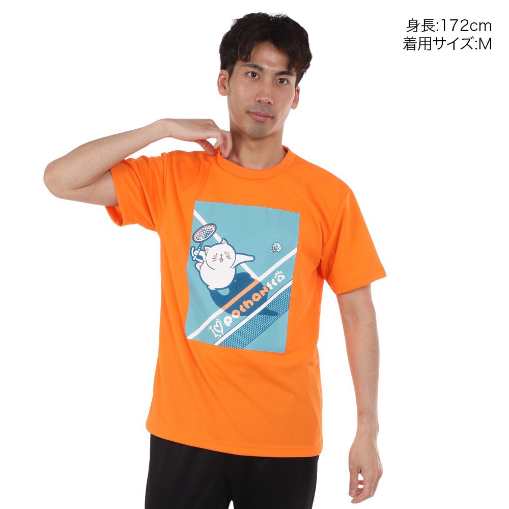 ゴーセン（GOSEN）（メンズ）pochaneco ぽちゃ猫 Tシャツ Mサイズ J24X0221M