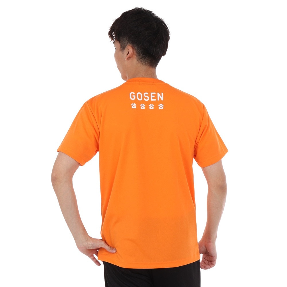 ゴーセン（GOSEN）（メンズ）pochaneco ぽちゃ猫 Tシャツ Mサイズ J24X0221M