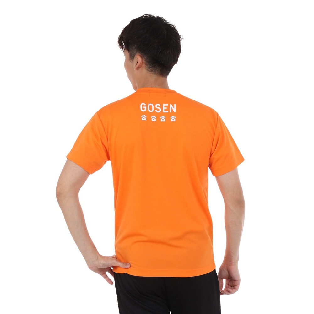 ゴーセン（GOSEN）（メンズ）pochaneco ぽちゃ猫 Tシャツ Sサイズ J24X0221S
