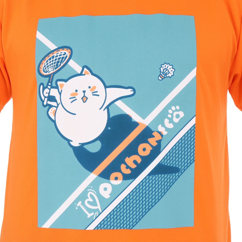 ゴーセン（GOSEN）（メンズ）pochaneco ぽちゃ猫 Tシャツ Sサイズ J24X0221S