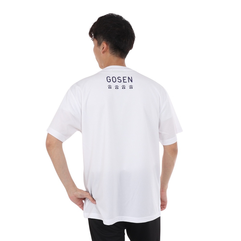 ゴーセン（GOSEN）（メンズ）pochaneco ぽちゃ猫 Tシャツ LLサイズ J24X0230LL
