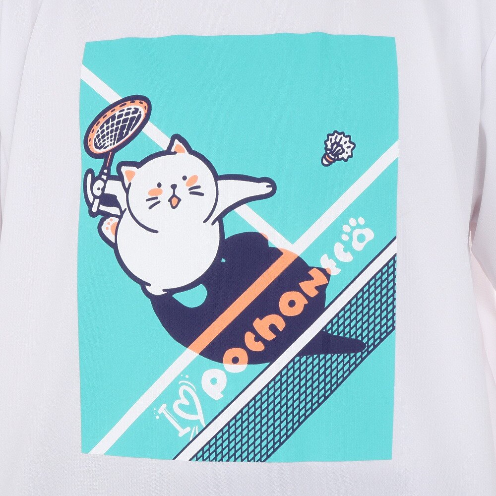 ゴーセン（GOSEN）（メンズ）pochaneco ぽちゃ猫 Tシャツ LLサイズ J24X0230LL