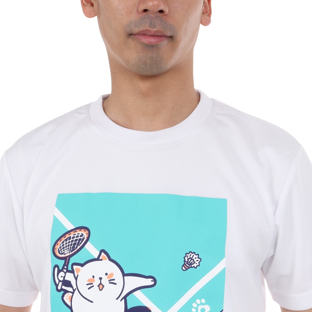 ゴーセン（GOSEN）（メンズ）pochaneco ぽちゃ猫 Tシャツ Mサイズ J24X0230M