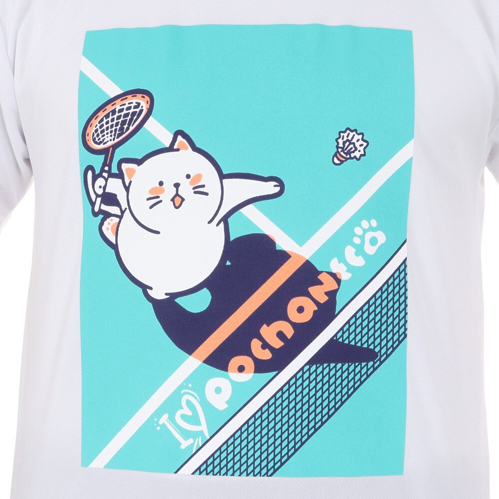 ゴーセン（GOSEN）（メンズ）pochaneco ぽちゃ猫 Tシャツ Sサイズ J24X0230S