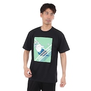 (メンズ、レディース)pochaneco ぽちゃ猫 半袖Tシャツ J24X0239