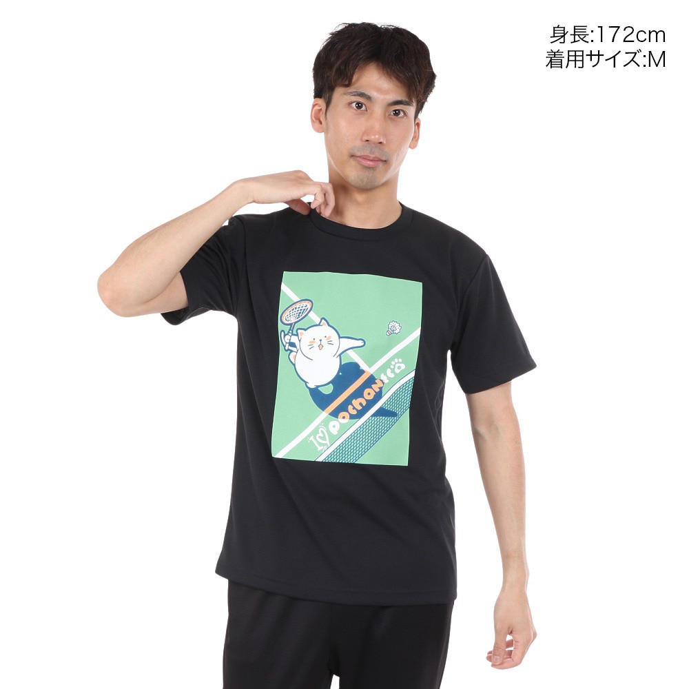 ゴーセン（GOSEN）（メンズ、レディース）pochaneco ぽちゃ猫 半袖Tシャツ Mサイズ J24X0239M