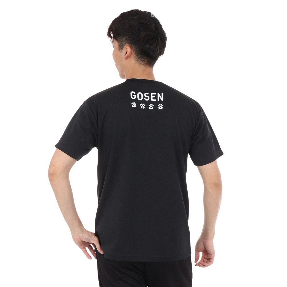 ゴーセン（GOSEN）（メンズ、レディース）pochaneco ぽちゃ猫 半袖Tシャツ Mサイズ J24X0239M