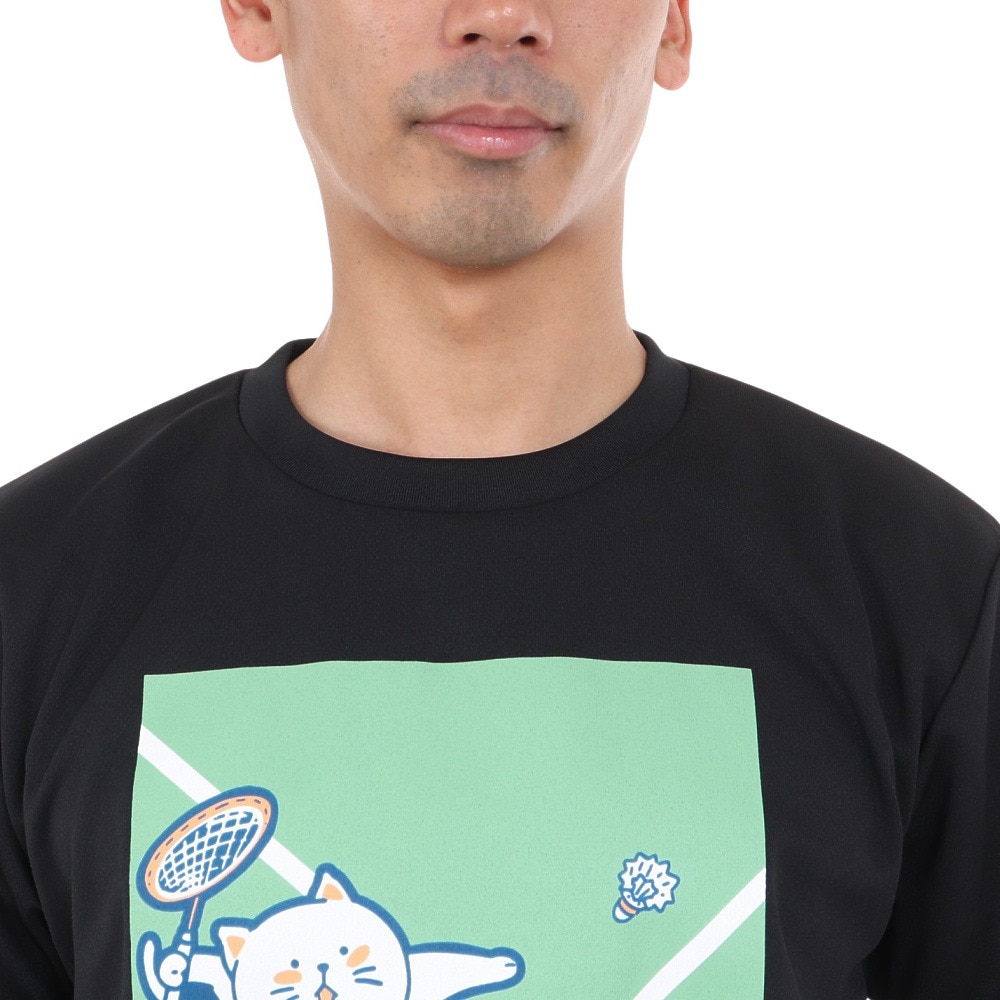 ゴーセン（GOSEN）（メンズ、レディース）pochaneco ぽちゃ猫 半袖Tシャツ Mサイズ J24X0239M