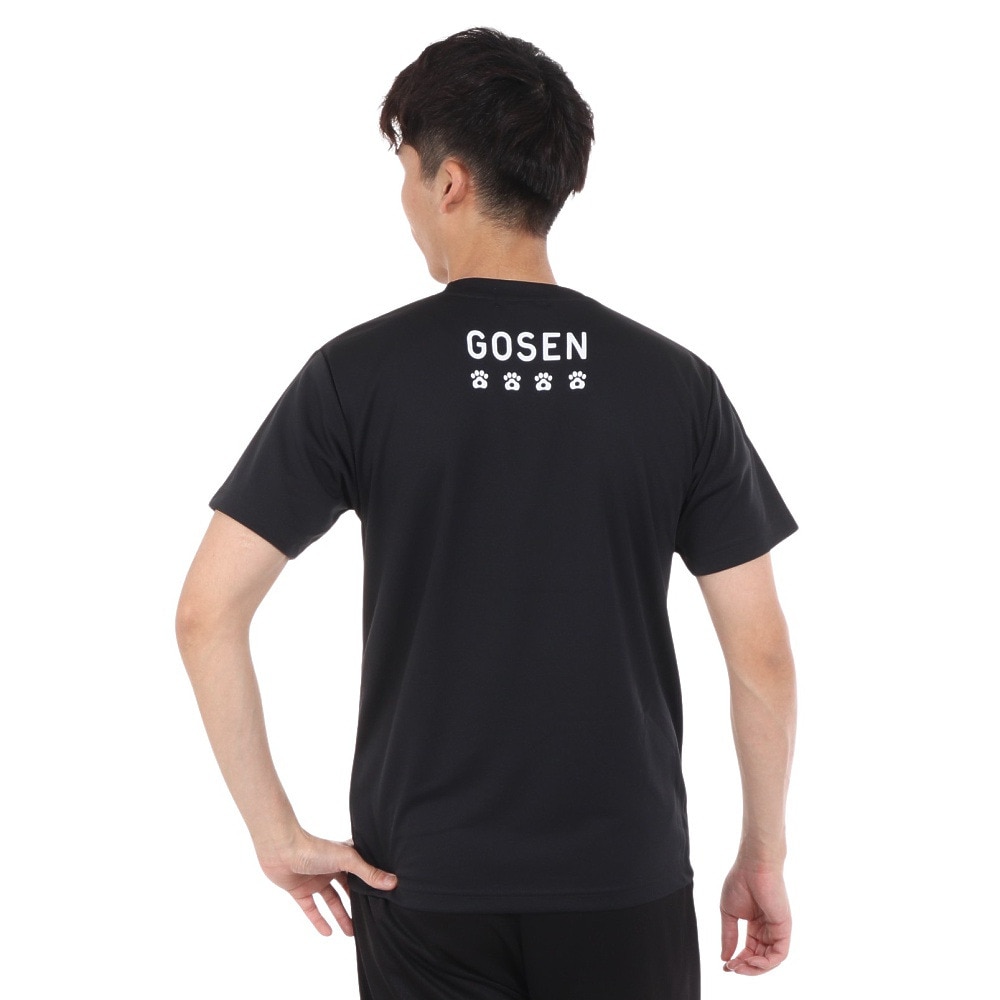 ゴーセン（GOSEN）（メンズ、レディース）pochaneco ぽちゃ猫 半袖Tシャツ Sサイズ J24X0239S
