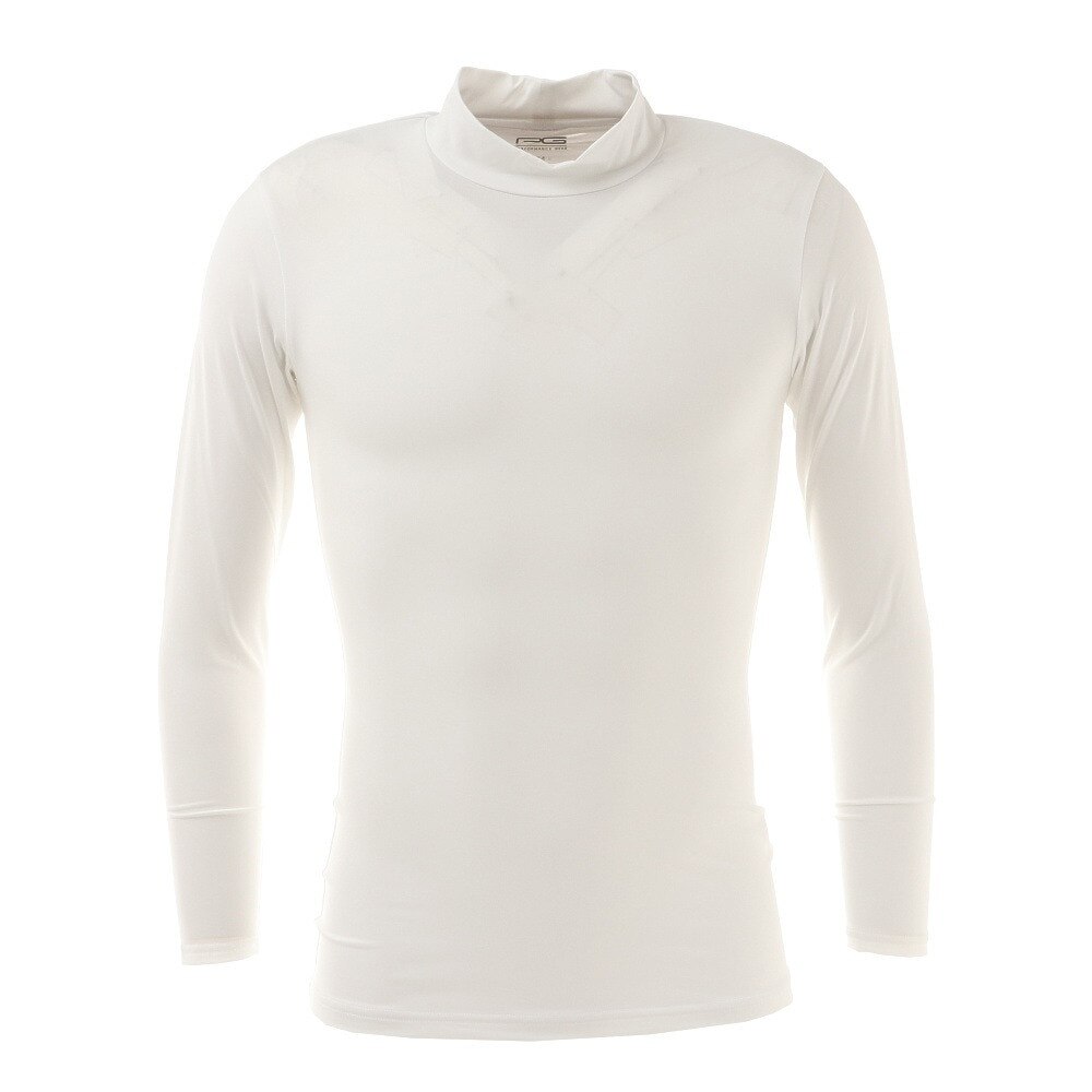  ストレッチハイネック長袖シャツ 732PG0ES8838 WHT