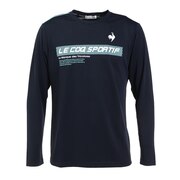 ルコック スポルティフ（Lecoq Sportif）（メンズ）テニスウェア GRAPHIC 長袖シャツ QTMUJB00 NV