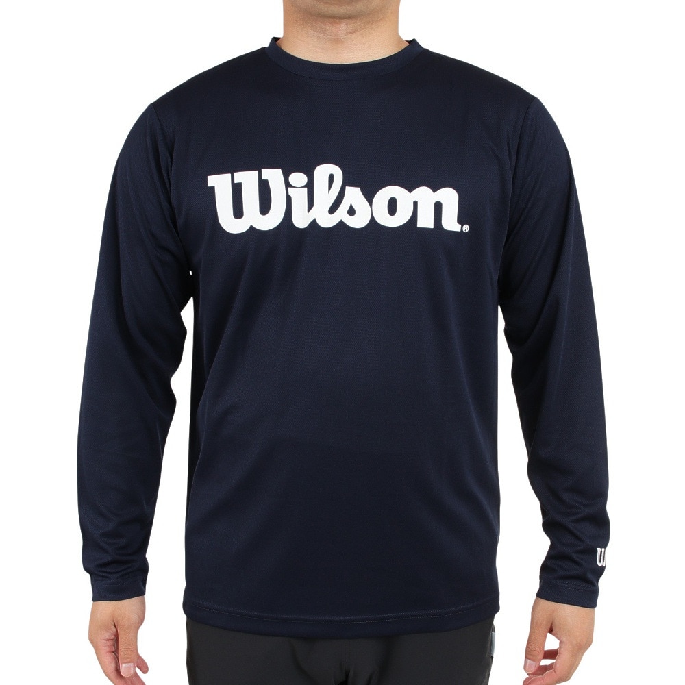 ウイルソン｜テニスウェア Wilson長袖スタンダードTシャツ 442205-NV - アウトドア・キャンプ用品はエルブレス