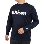 ウイルソン（Wilson）（メンズ）テニスウェア Wilson長袖スタンダードTシャツ 442205-NV