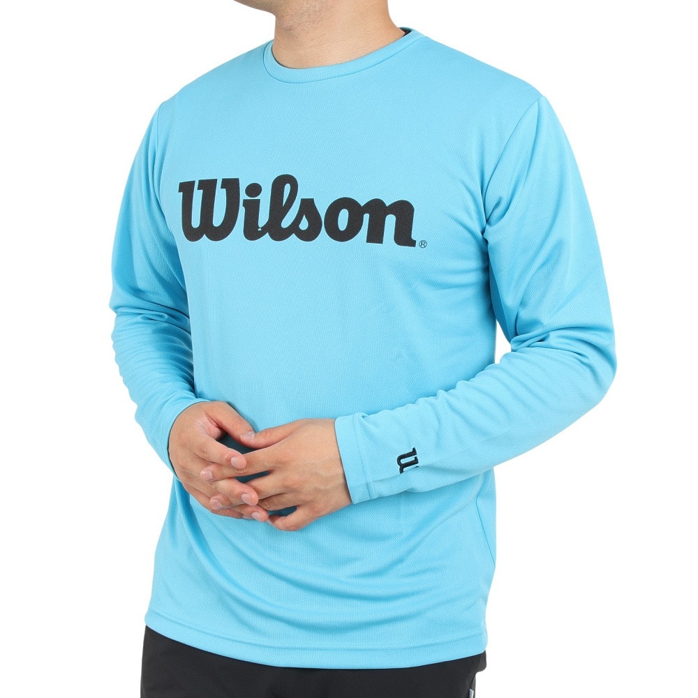 ウイルソン｜ウイルソン（Wilson）（メンズ）テニスウェア Wilson長袖スタンダードTシャツ 442205-TQ - スポーツ用品は