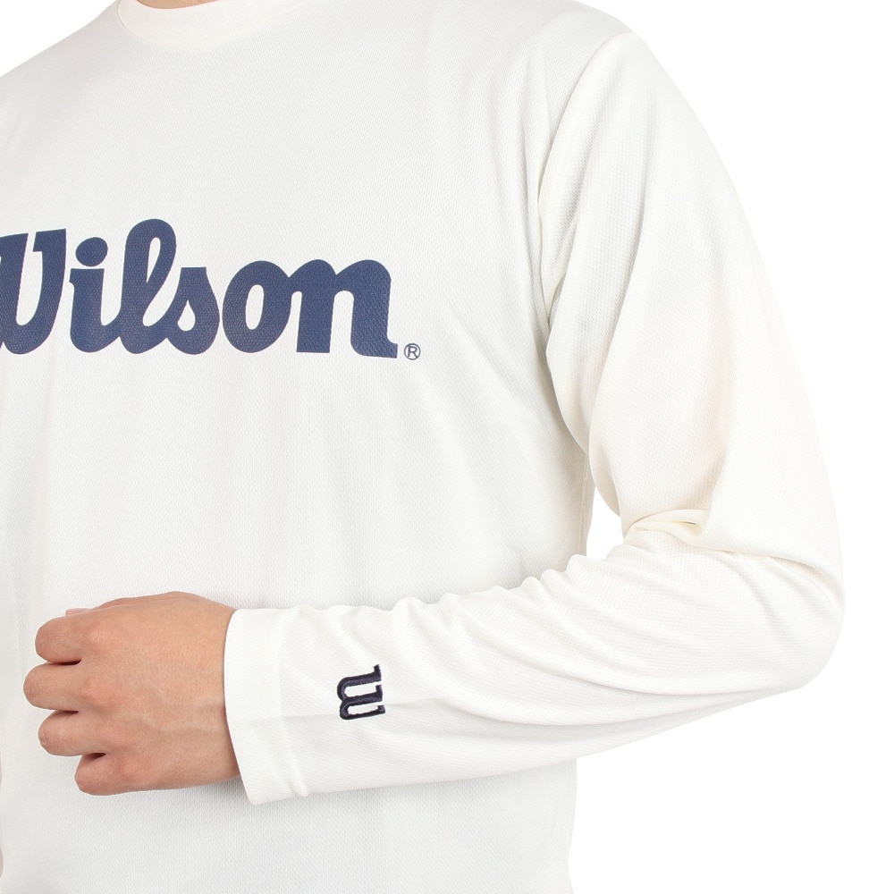 ウイルソン｜テニスウェア Wilson長袖スタンダードTシャツ 442205-WT - スポーツ用品はスーパースポーツゼビオ
