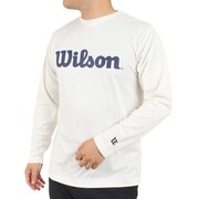 ウイルソン（Wilson）（メンズ）テニスウェア Wilson長袖スタンダードTシャツ 442205-WT
