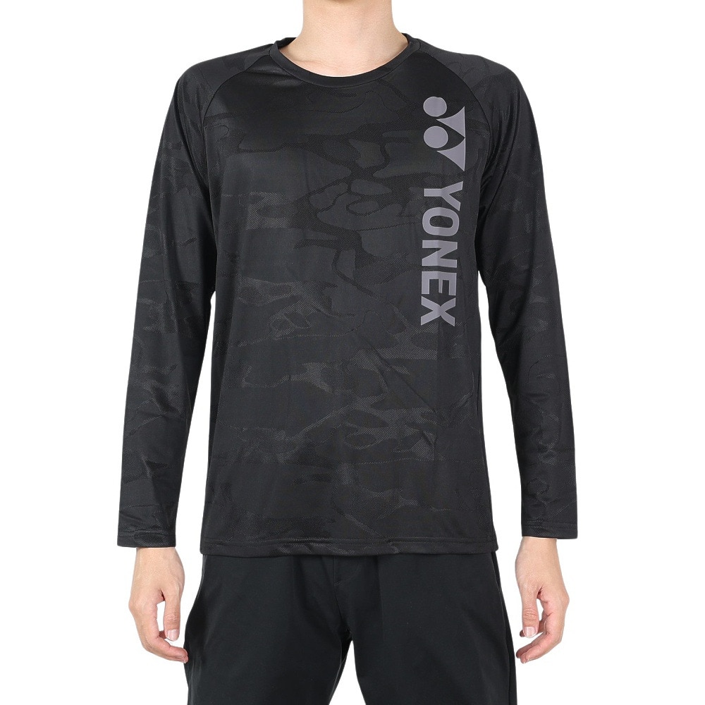 ヨネックス（YONEX）（メンズ、レディース）テニスウェア ユニ 長袖Tシャツ 16657-007 速乾