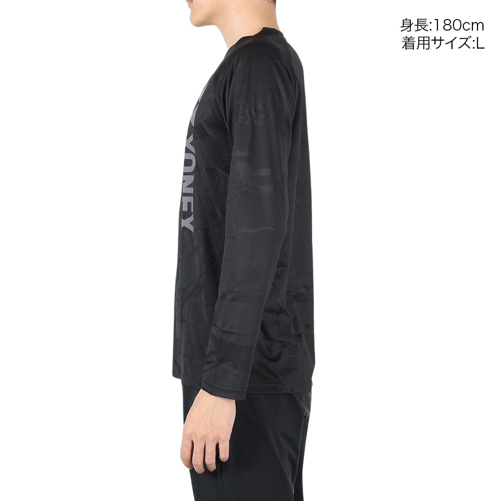 ヨネックス（YONEX）（メンズ、レディース）テニスウェア ユニ 長袖Tシャツ 16657-007 速乾