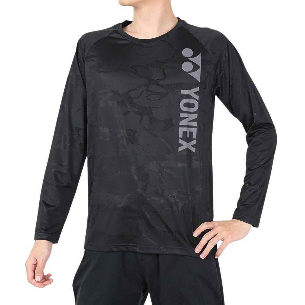 ヨネックス（YONEX）（メンズ、レディース）テニスウェア ユニ 長袖Tシャツ 16657-007 速乾