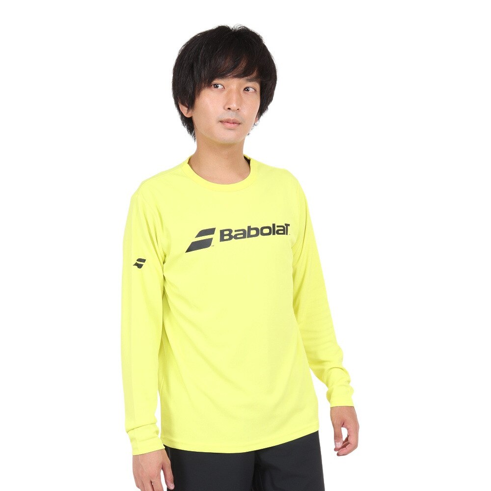 バボラ（BABOLAT）（メンズ）テニスウェア CLUB 長袖Tシャツ BUP1560C YL