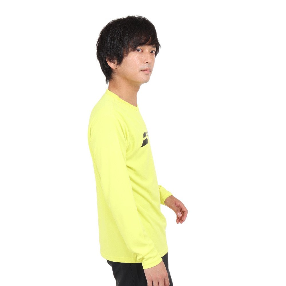 バボラ（BABOLAT）（メンズ）テニスウェア CLUB 長袖Tシャツ BUP1560C YL