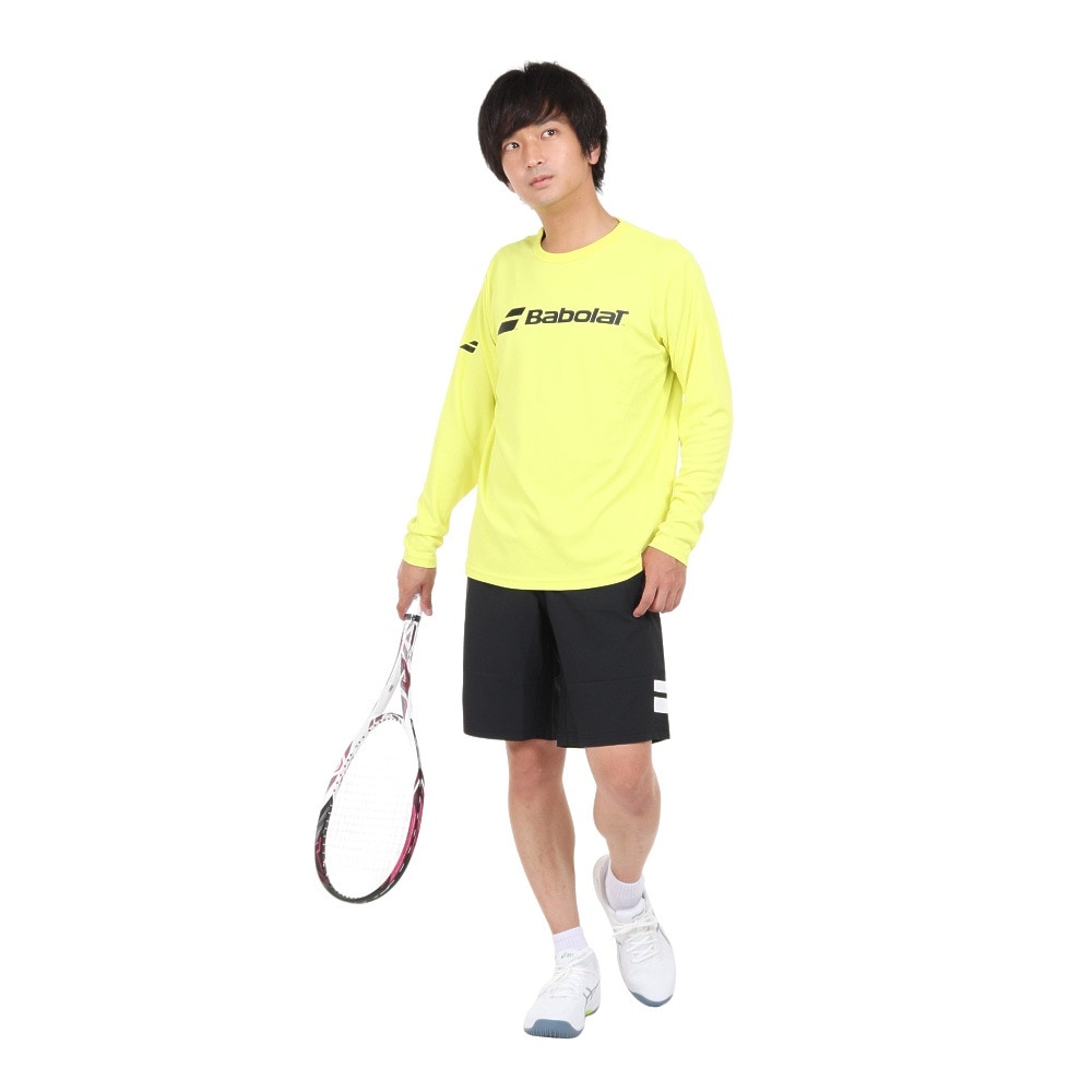 バボラ（BABOLAT）（メンズ）テニスウェア CLUB 長袖Tシャツ BUP1560C YL