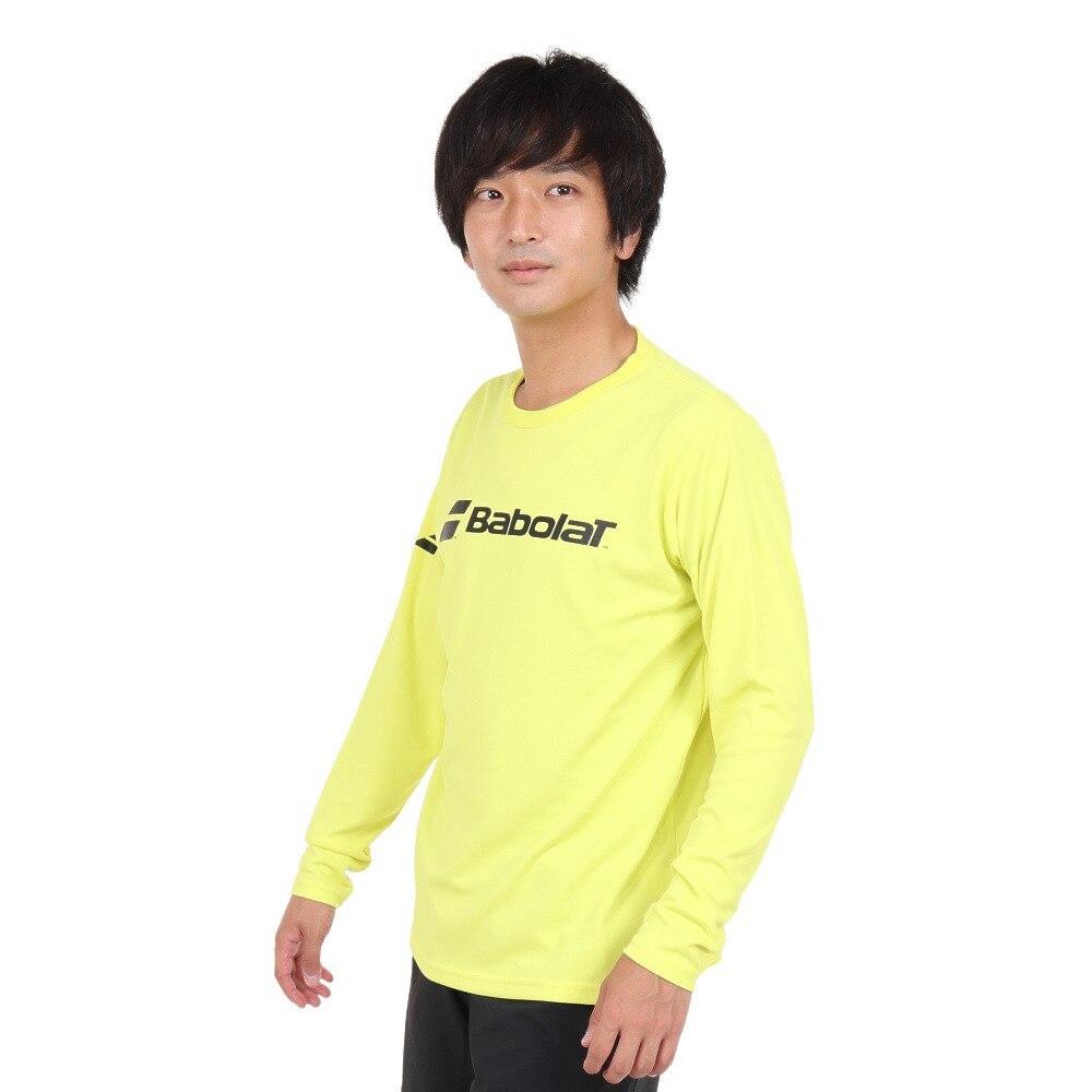 バボラ（BABOLAT）（メンズ）テニスウェア CLUB 長袖Tシャツ BUP1560C YL