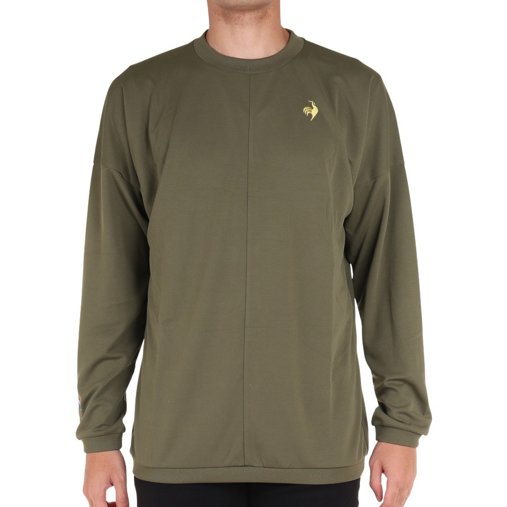 ルコックスポルティフ（lecoqsportif）（メンズ）テニスウェア プリントロングスリーブシャツ QMMWJB03 KH UVカット