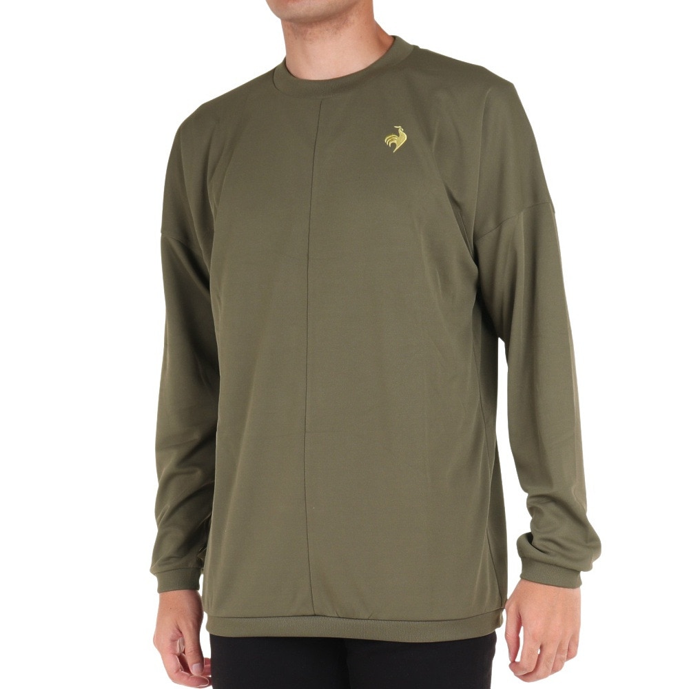 ルコックスポルティフ（lecoqsportif）（メンズ）テニスウェア プリントロングスリーブシャツ QMMWJB03 KH UVカット