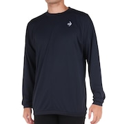 ルコックスポルティフ（lecoqsportif）（メンズ）テニスウェア プリントロングスリーブシャツ QMMWJB03 NV