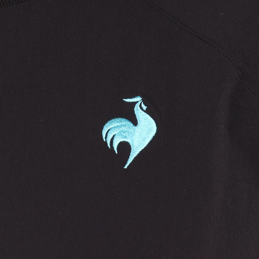 ルコックスポルティフ（lecoqsportif）（メンズ）テニスウェア ロングスリーブウーブンシャツ QTMWJB20 BK