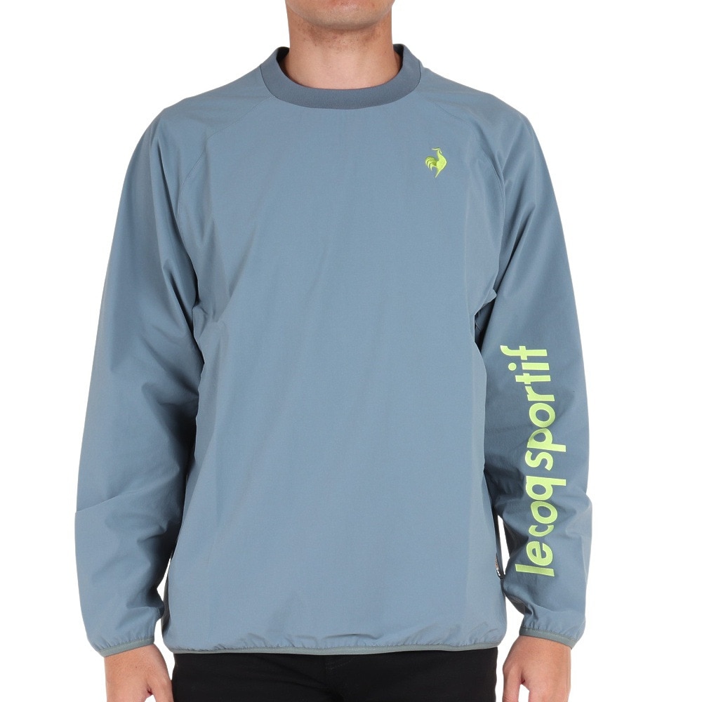 ルコックスポルティフ（lecoqsportif）（メンズ）テニスウェア ロングスリーブウーブンシャツ QTMWJB20 BL