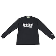 (メンズ、レディース)テニスウェア ぽちゃネコ 長袖Tシャツ J23P0839