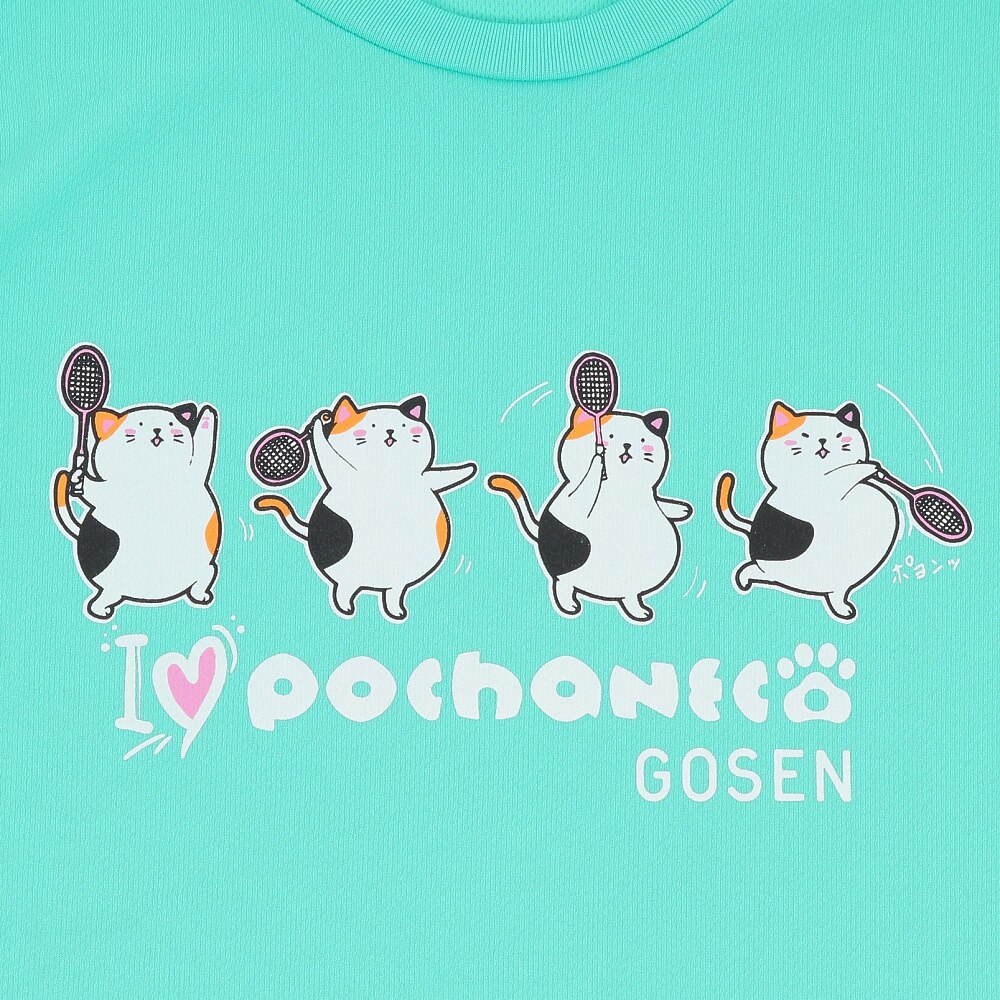 ゴーセン（GOSEN）（メンズ、レディース）テニスウェア ぽちゃネコ 長袖Tシャツ J23P0840S