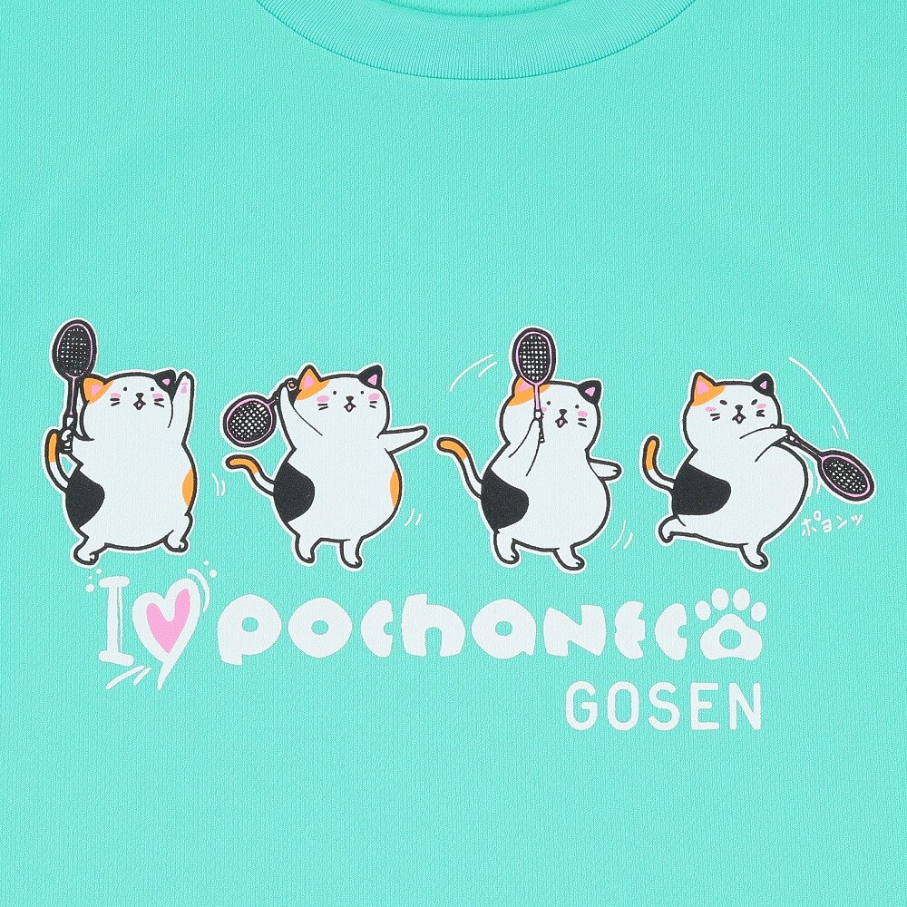 ゴーセン（GOSEN）（メンズ、レディース）テニスウェア ぽちゃネコ 長袖Tシャツ J23P0840SS
